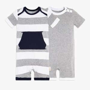 NWT Burt’s Bees 2 Piece Outfit and Mittens, 0-3 Months
